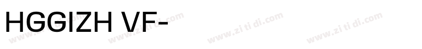 HGGIZH VF字体转换
